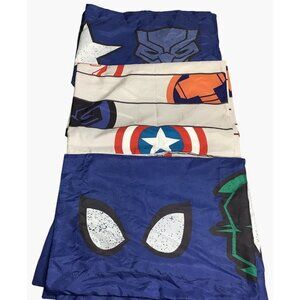 Marvel Superhero Pillowcases Set Of 3 Reversible Avengers-Themed Bedding
